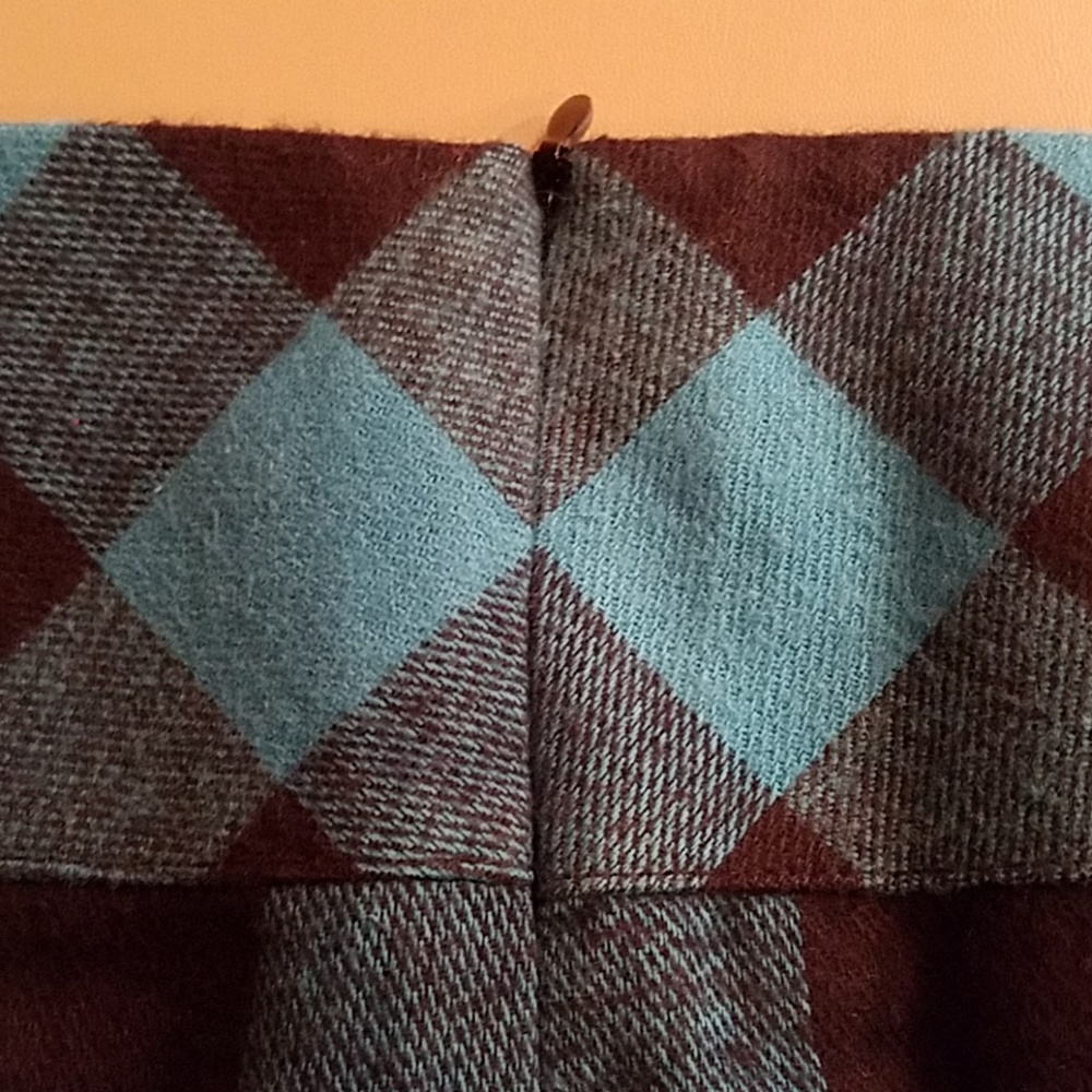 Chadwicks - Blue & Black Check Skirt - Picture 4 of 5